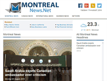 Tablet Screenshot of montrealnews.net